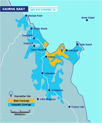 Mt Yarrabah Transmiter Coverage